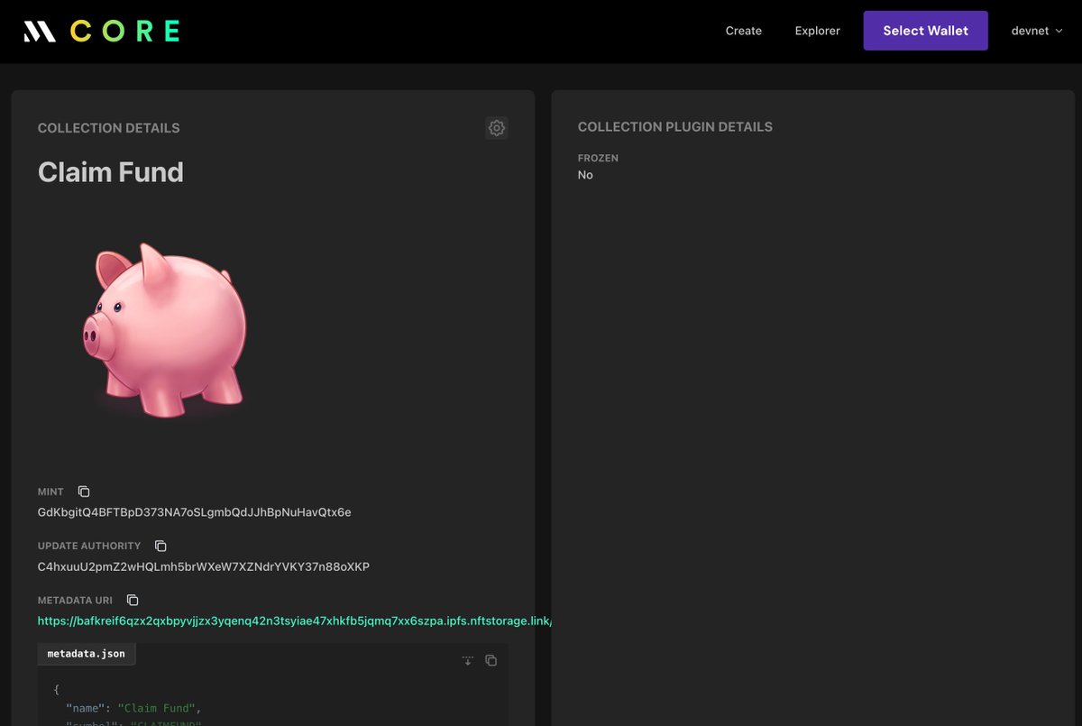 claimfund's tweet photo. We decided to build Claim Fund using @metaplex Core - a new NFT standard! Hopefully, Core will be deployed on Mainnet by April 8th because we are going to send it to the Solana Hackathon! https://t.co/BWHJkVAZZ7