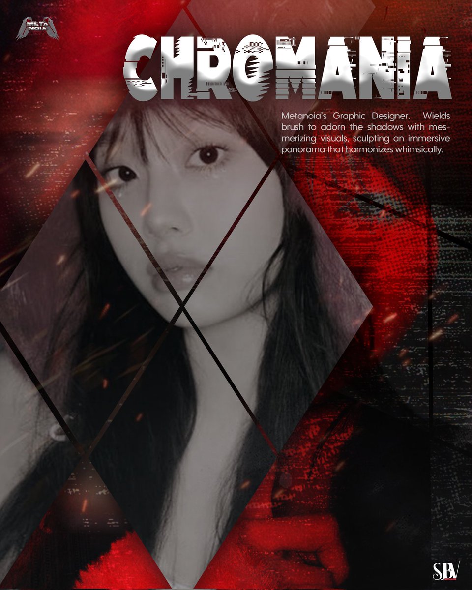 ‌  

    🪽 𝐂𝐇𝐑𝐎𝐌𝐀𝐍𝐈𝐀  IS  NOW  AFFILIATED
    WITH      𝑴𝑬𝑻𝑨𝑵𝑶𝑰𝑨、    PRIMED      TO
    REVEAL     UNRIVALLED      FLARE    AS   
    THE   BAND’S    𝐆𝐑𝐀𝐏𝐇𝐈𝐂 𝐃𝐄𝐒𝐈𝐆𝐍𝐄𝐑。

    #NewEpochOfTheFolklore 
    #METANOIAsCHROMANIA

‌