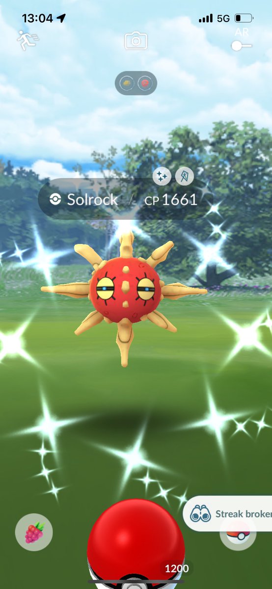 1st shiny solrock 😻