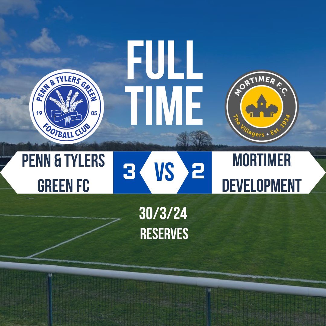 Well done to our reserves team for winning 3-2 against Mortimer FC Development on Saturday ⚽️💙 #wearepenn #pennandtylersgreenfc