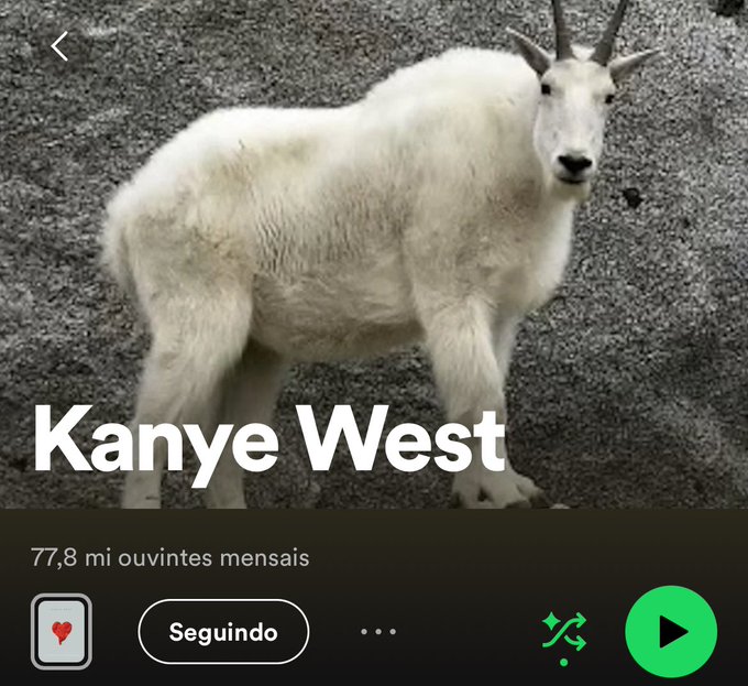 a foto do kanye west no spotify IAHEAJH https://t.co/lTxkjqIPFV