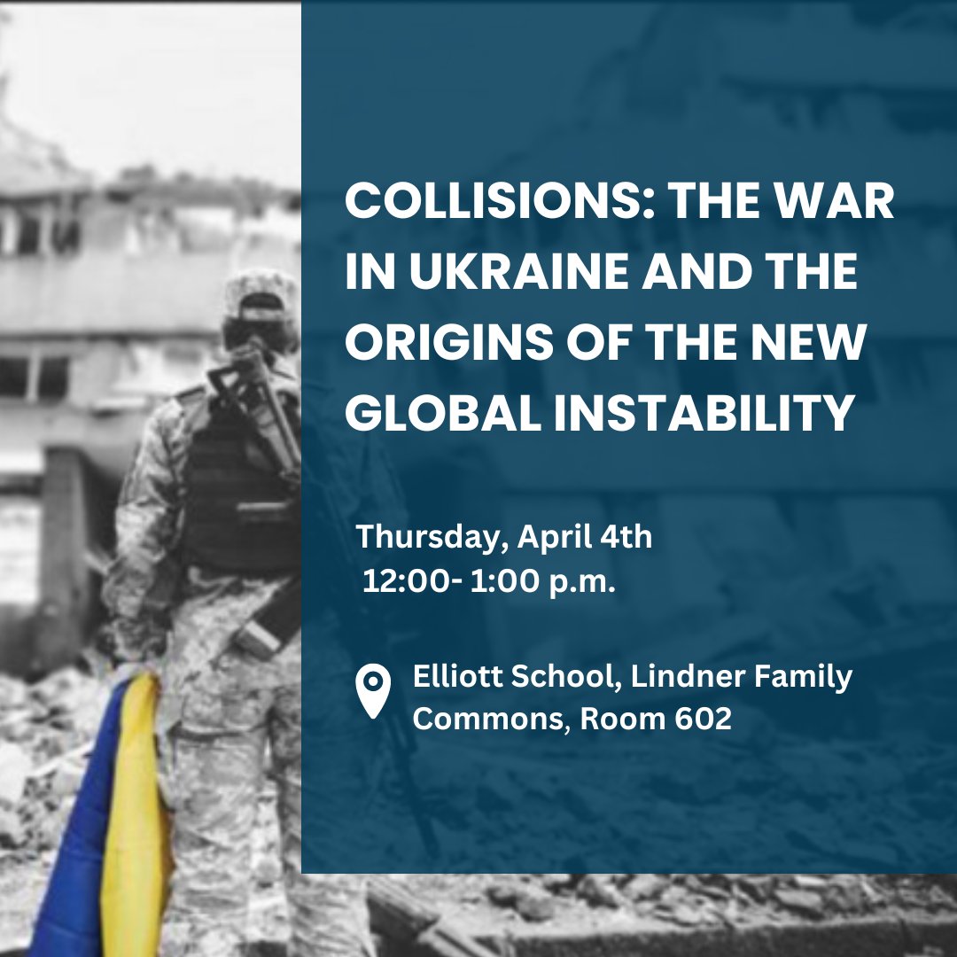 Please join us for our event on Thursday of this week, where we discuss new insights about the war in Ukraine.📚