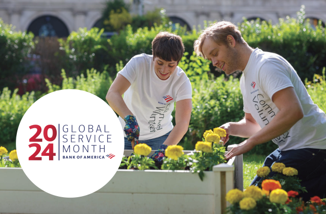KarenZuber4's tweet photo. During Global Service Month, @BankofAmerica connects passion with purpose to make an impact. Last year, #BofAVolunteers had a record-breaking year by contributing more than 2.5M hours of volunteer time. Excited to keep up the momentum this year! https://t.co/20dJBwbJlL https://t.co/E5pmKLx0lt
