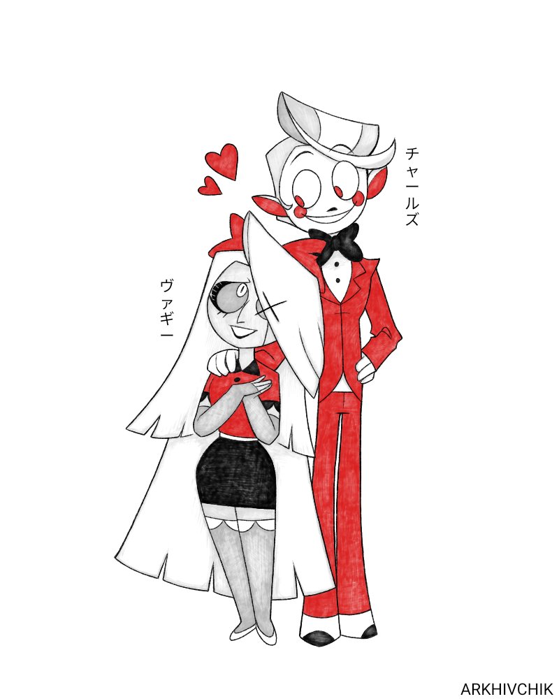 Arkhivchik's tweet photo. Charles and Vaggie are such a sweet couple 🐐🕊️
--
チャールズとヴァギーはとても甘いカップルです。
🐐🕊️
#HazbinHotel #ОтельХазбин #ハズビンホテル #Vaggie #Genderbend #MaleCharlie #Charles #Chaggie #StarAngel #チャールズ #ヴァギー #Arkhivchik https://t.co/tzMbRIdUdh