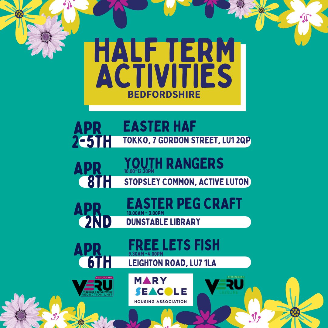 Mary Seacole Housing presents, this week for a fantastic array of activities in Bedfordshire! Experience the fun and excitement with #YouthFun and #BedfordshireActivities. Don't miss out on the opportunity to make unforgettable memories!