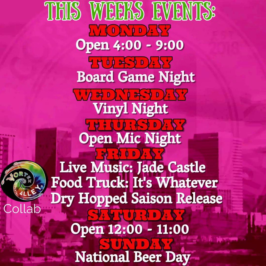 Hey OKC! Look at all the fun at Core4 this week.
Come see us soon!!
.
#core4brewing  #drinkcore4 #filmrowokc #downtownokc #visitokc #alwaysaparty #drinklocal #westvillageokc #SeeOKC #comefortheparty #stayforthebeer