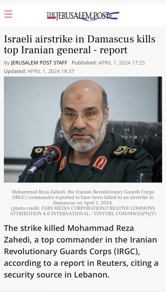 💥BREAKING💥 Israeli airstrike in Syria minced top Iranian general!! Israel will fight their existential war for survival against Hamas and Iran with or without Biden’s help!! Israel’s right to defend itself against Jihadists denying Israel’s right to exist is NOT negotiable!!