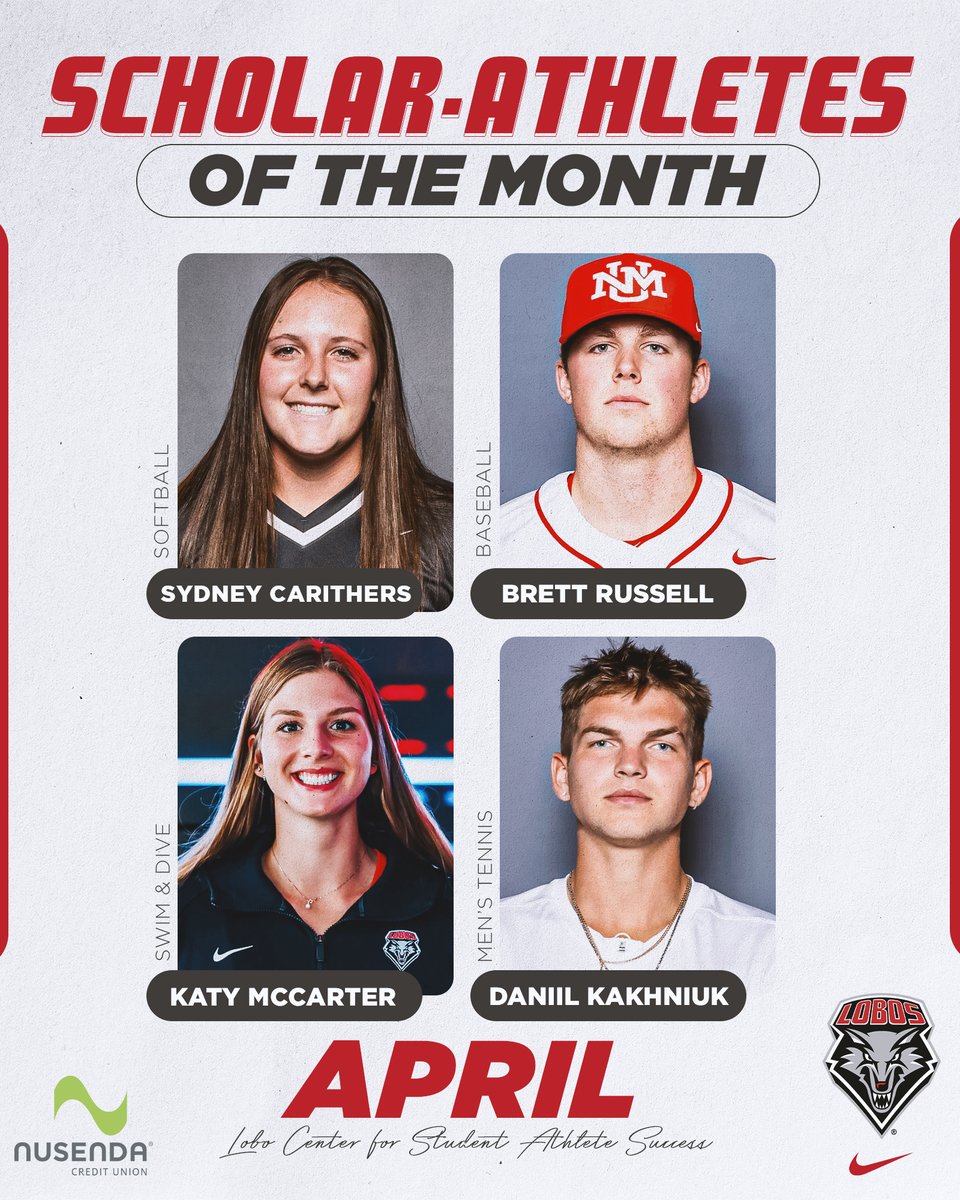 Congratulations to our scholar athletes of the month! Brought to you by @Nusendacu #GoLobos #thepowerofwe