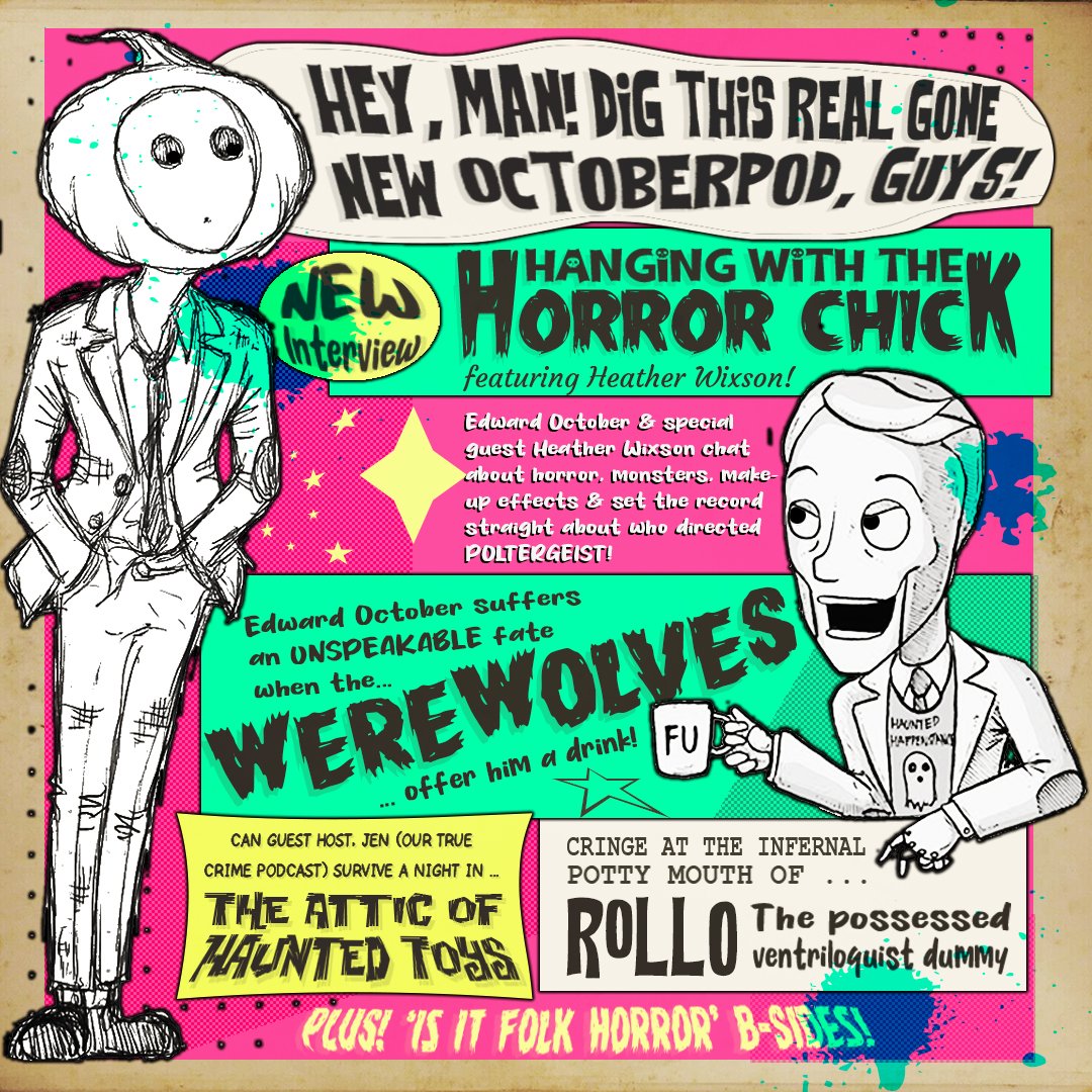 🔥DROPS TOMORROW! 4/2 @ 1:38AM EDT🔥

NEW INERVIEW: Hanging with the Horror Chick, ft. <a href="/thehorrorchick/">Heatherface Wixson</a>  Edward October &amp; Heather Wixson chat about horror, monsters, make-up effects &amp; set the record straight about who directed POLTERGEIST!