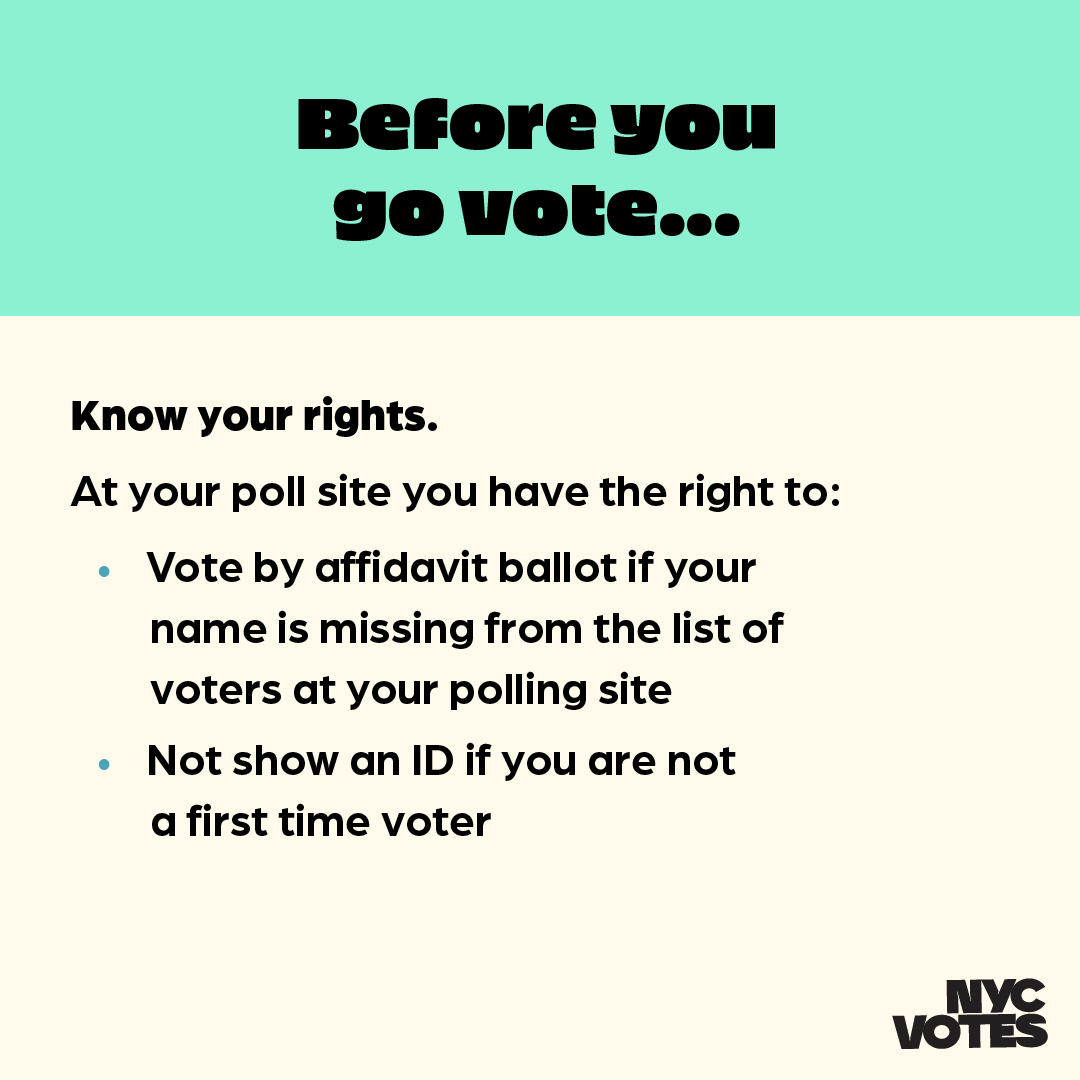Election Day in New York is TOMORROW! That's right, voters head to the polls starting at 6 am Tuesday for our state's presidential primary. Remind a neighbor and a friend and don't forget to get out and vote. Look up your poll site before you go at findmypollsite.vote.nyc