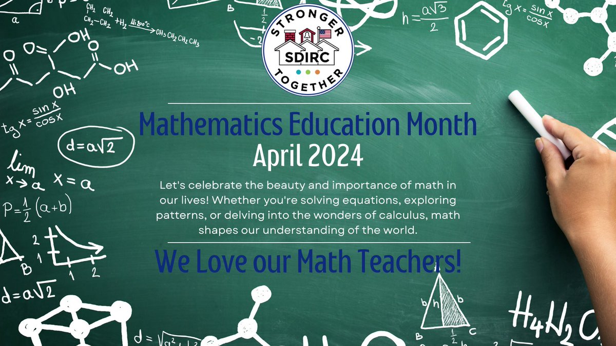 📚✨ Did you know April is Mathematics Education Month? 📐🔢 Let's celebrate the beauty and importance of math in our lives! Whether you're solving equations, exploring patterns, or delving into the wonders of calculus, math shapes our understanding of the world!