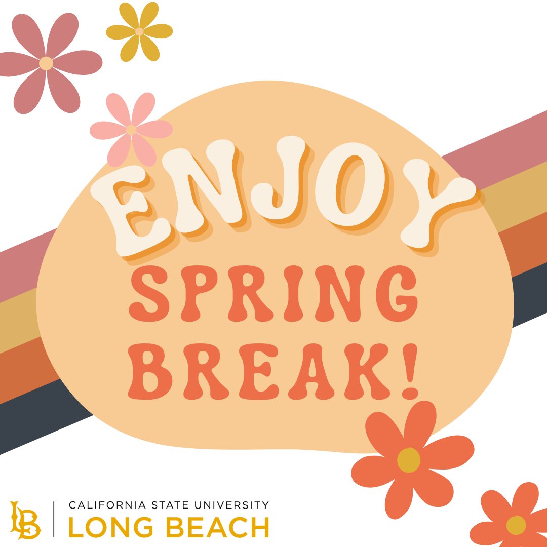 We hope you have a safe and fun Spring break! From all of us here at CPaCE! 😎

#csulb #summersessions #gobeach