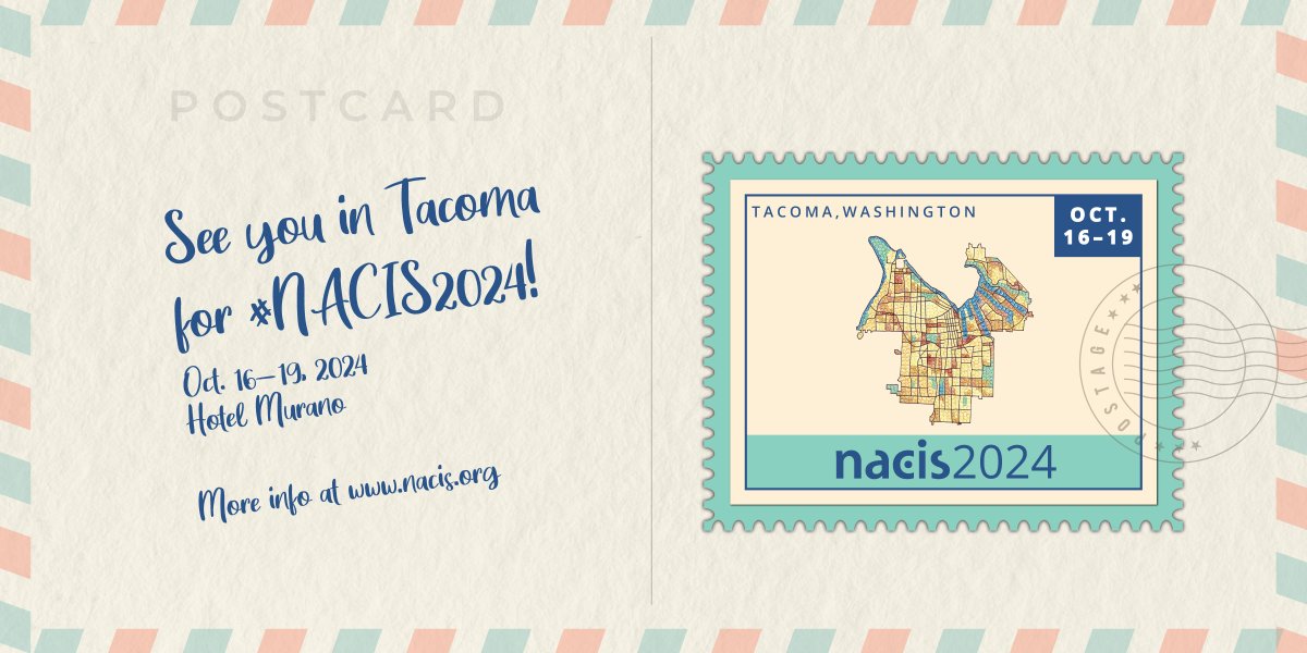 📣Exciting news alert! Submission of #NACIS2024 proposals is finally open. 🎉🎉🎉 Visit the current meeting page for meeting details, submission guidelines, travel grant applications, hotel reservations, and more. See you in Tacoma! nacis.org/annual-meeting…