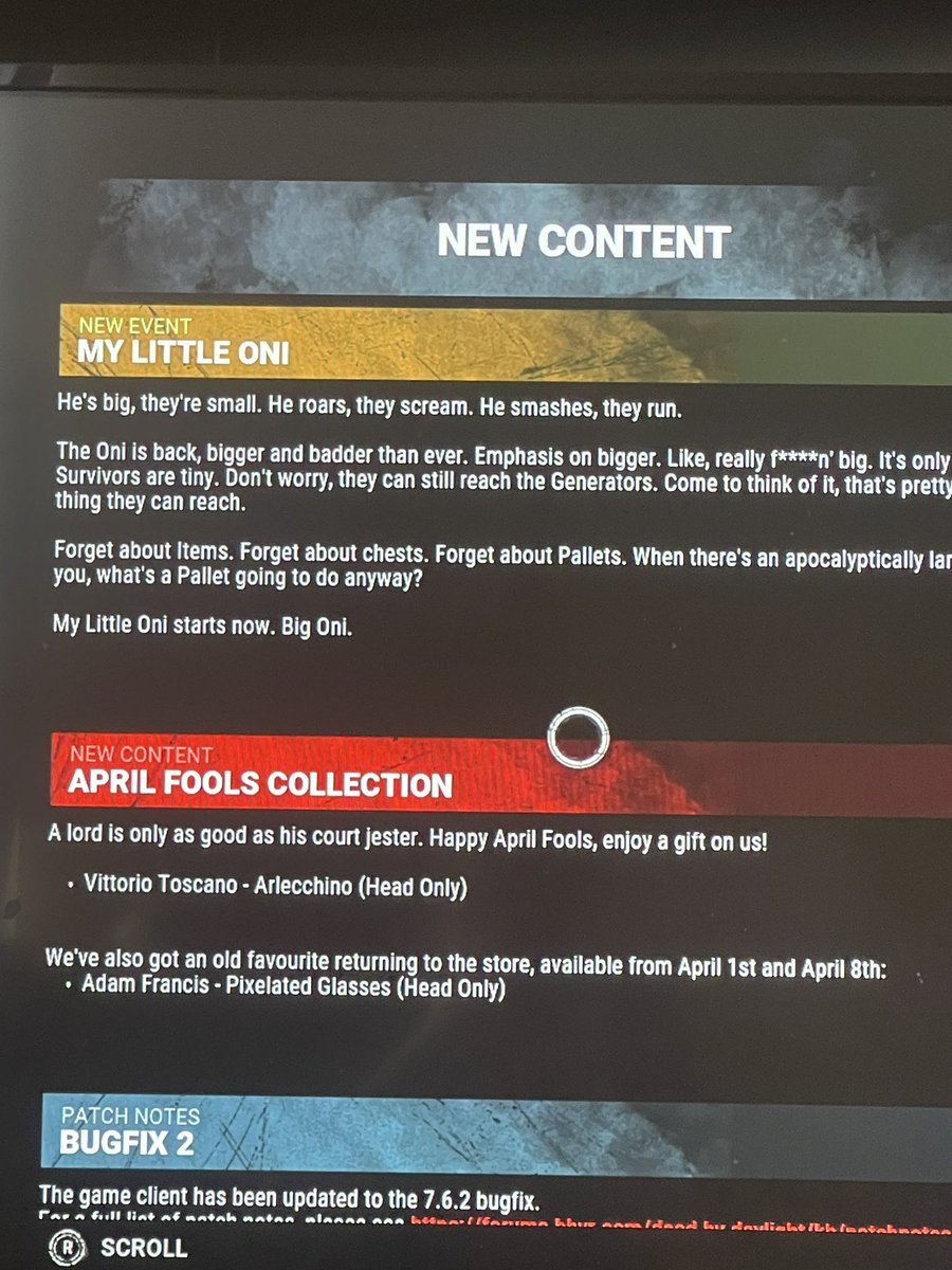 38Panda1's tweet photo. @doodlebobttv I actually saw someone streaming it and I got on DBD. It’s totally Legit. https://t.co/WeIa1lsMC5