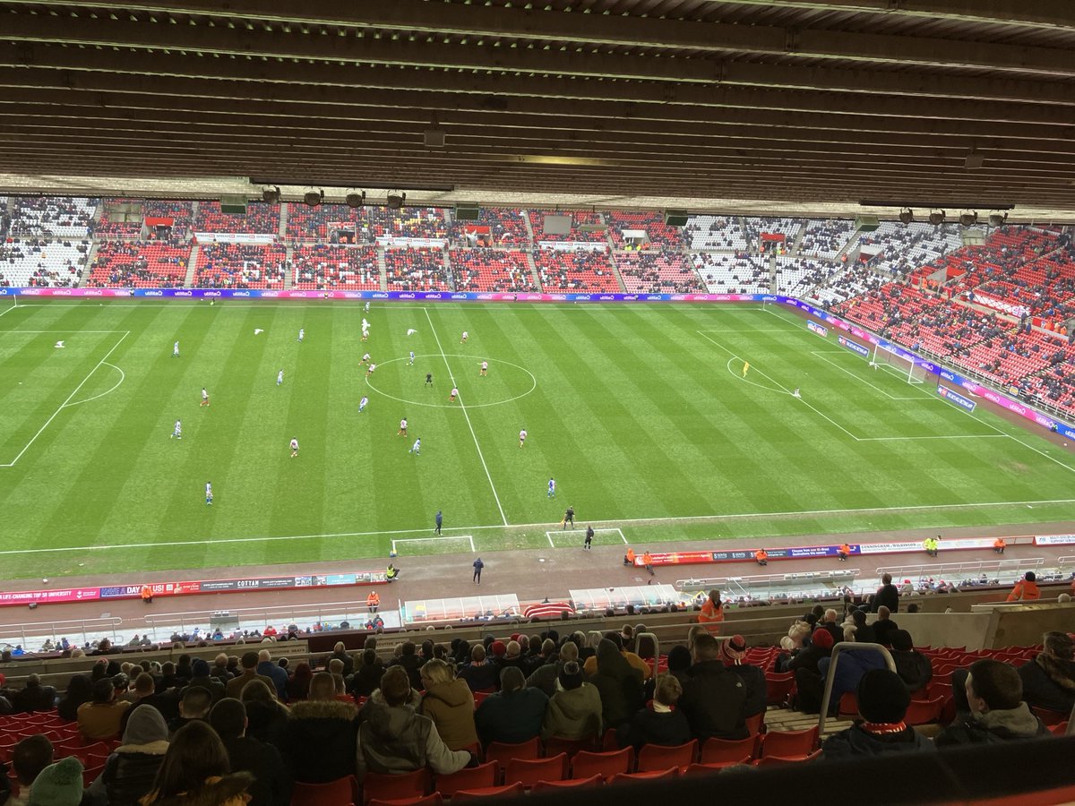 Officially 42,000 at the Stadium of Light this afternoon. Considerably fewer actually there, and full marks to the handful who stayed to the end. Grim. ⁦@SunderlandAFC⁩ 1-5 ⁦@Rovers⁩