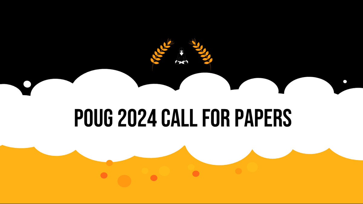 Don't want to bother you during Easter, just letting you know... it's on.

#POUG2024

papercall.io/poug2024