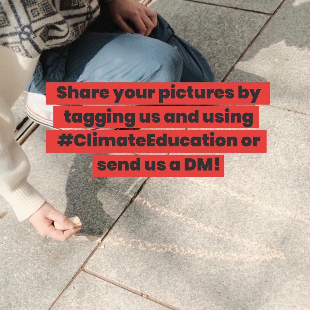 Join us in our Week of Action! We will be publicly demonstrating our frustration by the lack of quality climate education through public actions such as hanging up banners. Share your pictures or videos on social media tagging us and using the hashtag ClimateEducation or DM us.