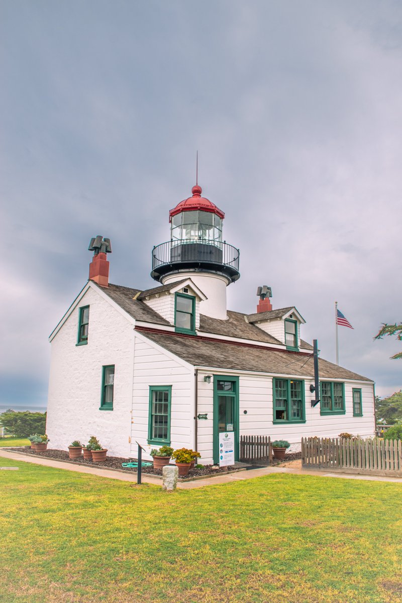 Lighthouse calendar, April. Point Pinos Lighthouse in Monterey, California. USA. #lighthouses_around_the_world #lighthouses #calendar2024 #Calendar #lighthouse