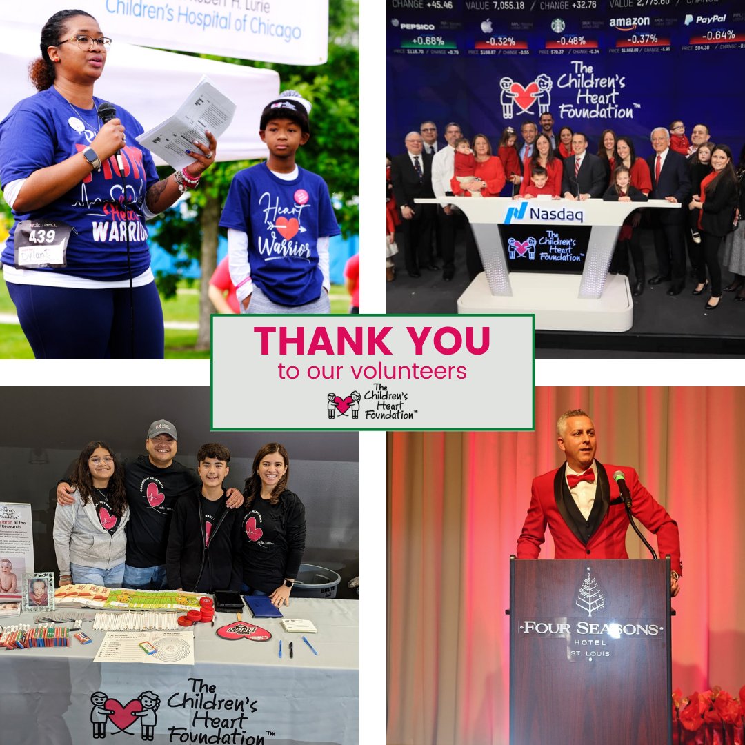 April is #NationalVolunteerMonth and it's the perfect time to celebrate the HEART of The Children’s Heart Foundation— our volunteers! 💕 On behalf of The Children’s Heart Foundation, thank you to all of our amazing volunteers. Your support helps us fulfill our critical mission.