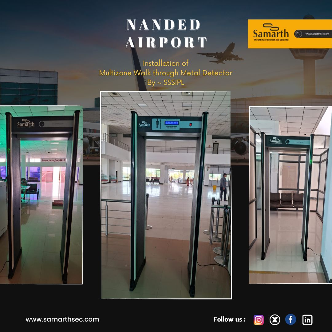 SamarthSec's tweet image. New Installation of Multizone Walkthrough Metal Detector at Nanded Airport
- By SSSIPL
#multizone #walkthrough #metal #detector #metaldetector #security #nanded #nandedairport #securitysystem #navimumbai #india #mumbai #indianairports #maharashtra #sssipl