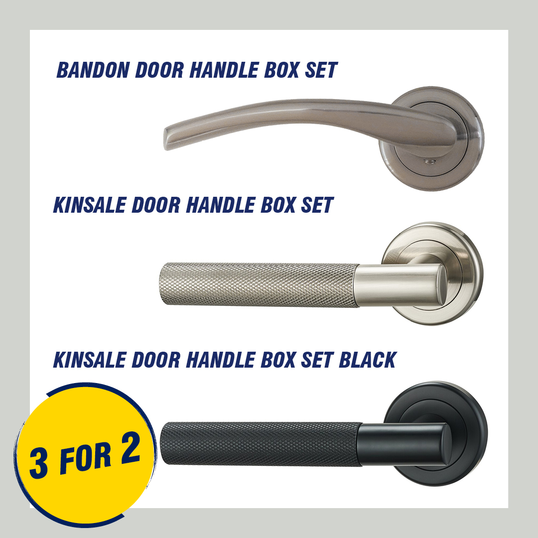 Ready to upgrade your door game?🚪 Buy 3 Ashfield & Co Adare Door Handle Sets for the price of 2. Don't miss this opportunity to add a touch of elegance to your home! Head to our website now for more info 👉🔗 ow.ly/LA1a50R4Wnr #LetsGetItDone