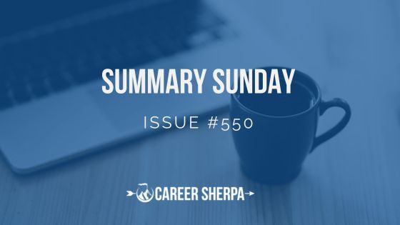 Did you miss yesterday's #SummarySunday - Issue #550 bit.ly/3PMaJ0J

Featuring @VAFrancoResumes @LisaRangel @ArpadSzakal @nickcorcodilos @SHRM @joinHandshake @CIOonline