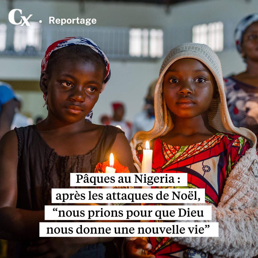 REPORTAGE 🔸 Après un Noël sanglant, l’Église du Nigeria, encore convalescente, a célébré Pâques ce week-end Par notre envoyé spécial @LasserreMatthie 📸@lightoriye pour La Croix la-croix.com/religion/paque…