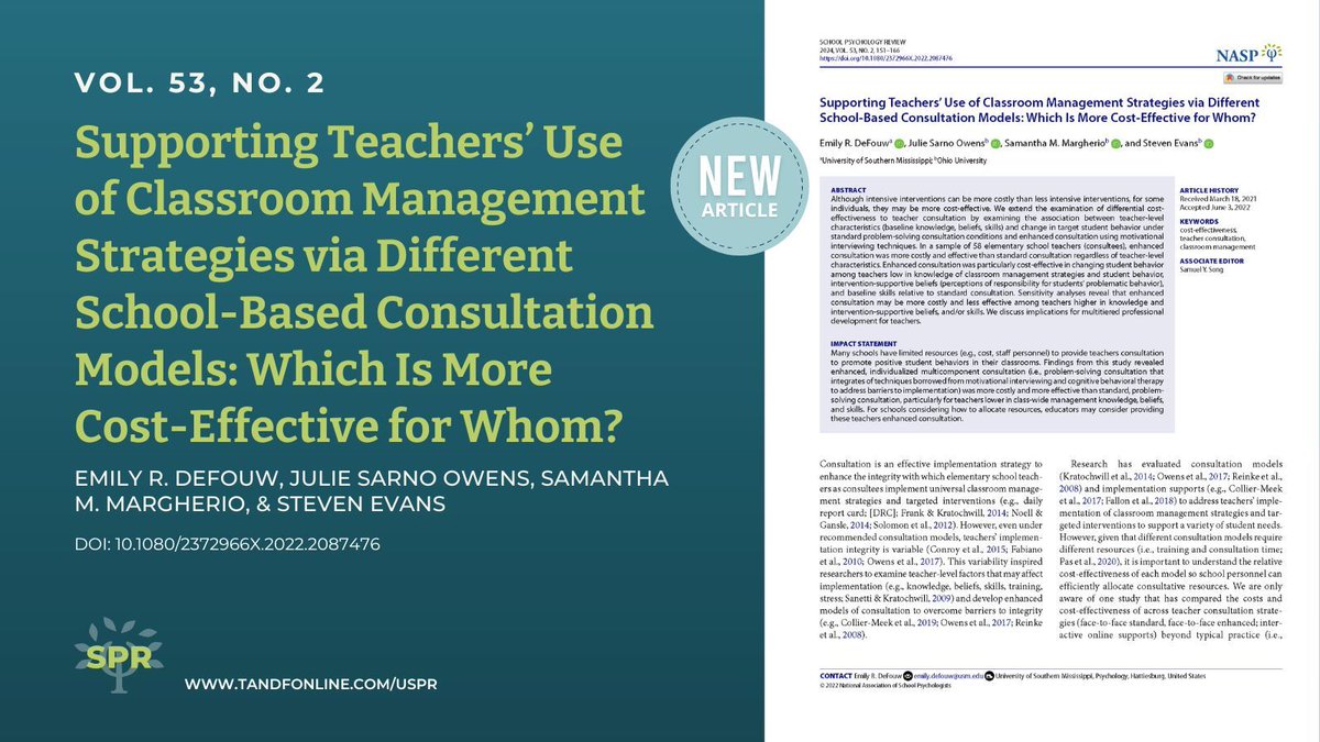 While enhanced consultation may be more costly, this study also found it to be more cost-effective at changing student behavior. buff.ly/4cuG5mk