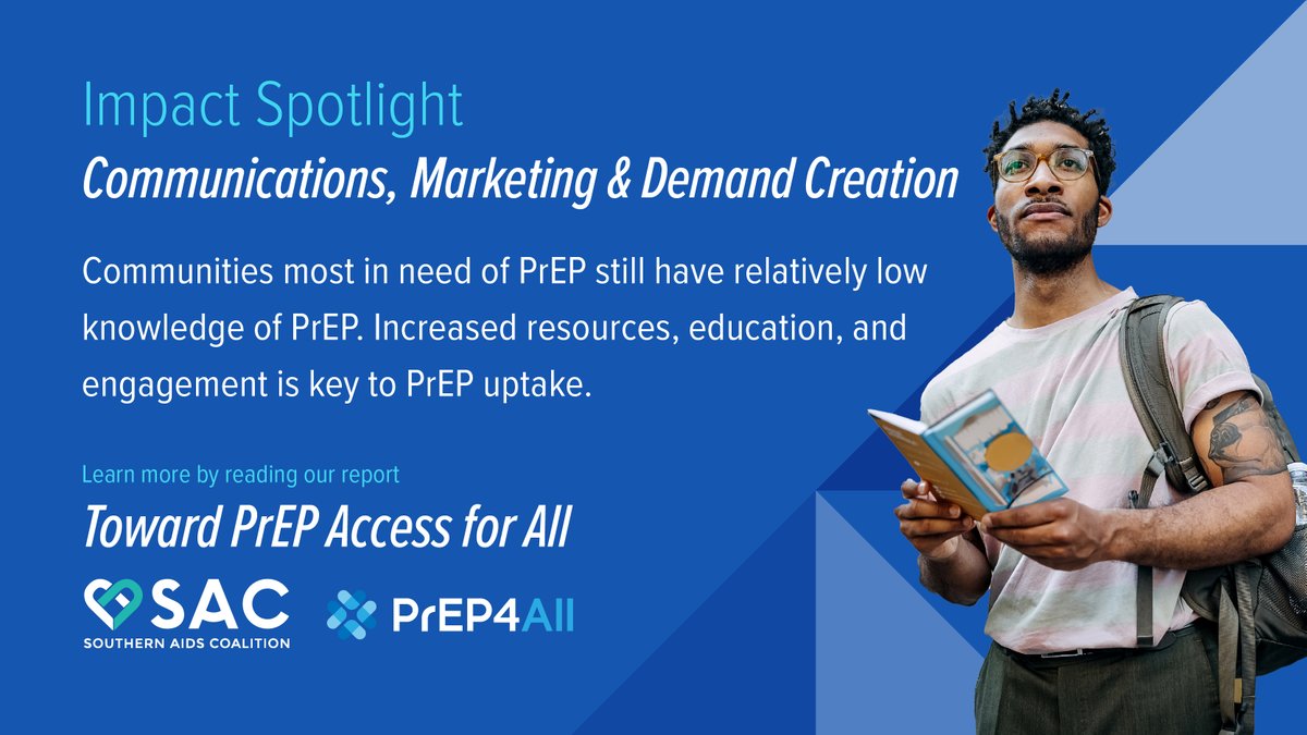 Less than ¼ of Black & Hispanic/Latino people who were eligible for PrEP were prescribed it. The need for tailored, flexible, and adequately funded communications strategies is key to PrEP uptake. Share your thoughts using #PrEPAccessForAll. Full report: southernaidscoalition.org/press/breaking…
