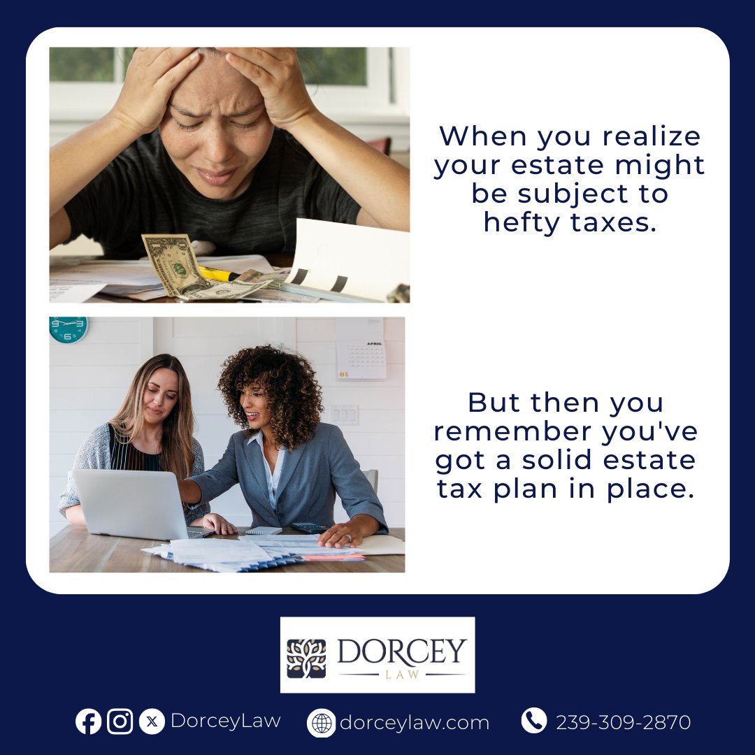 When you realize proper estate tax planning can save your heirs a fortune! 💰💼 Don't let the taxman take a bite out of your legacy. Start planning today! 🏦📝

#EstateTaxPlanning #LegacyProtection #TaxSavings #DorceyLawFirm #SWFLAttorney