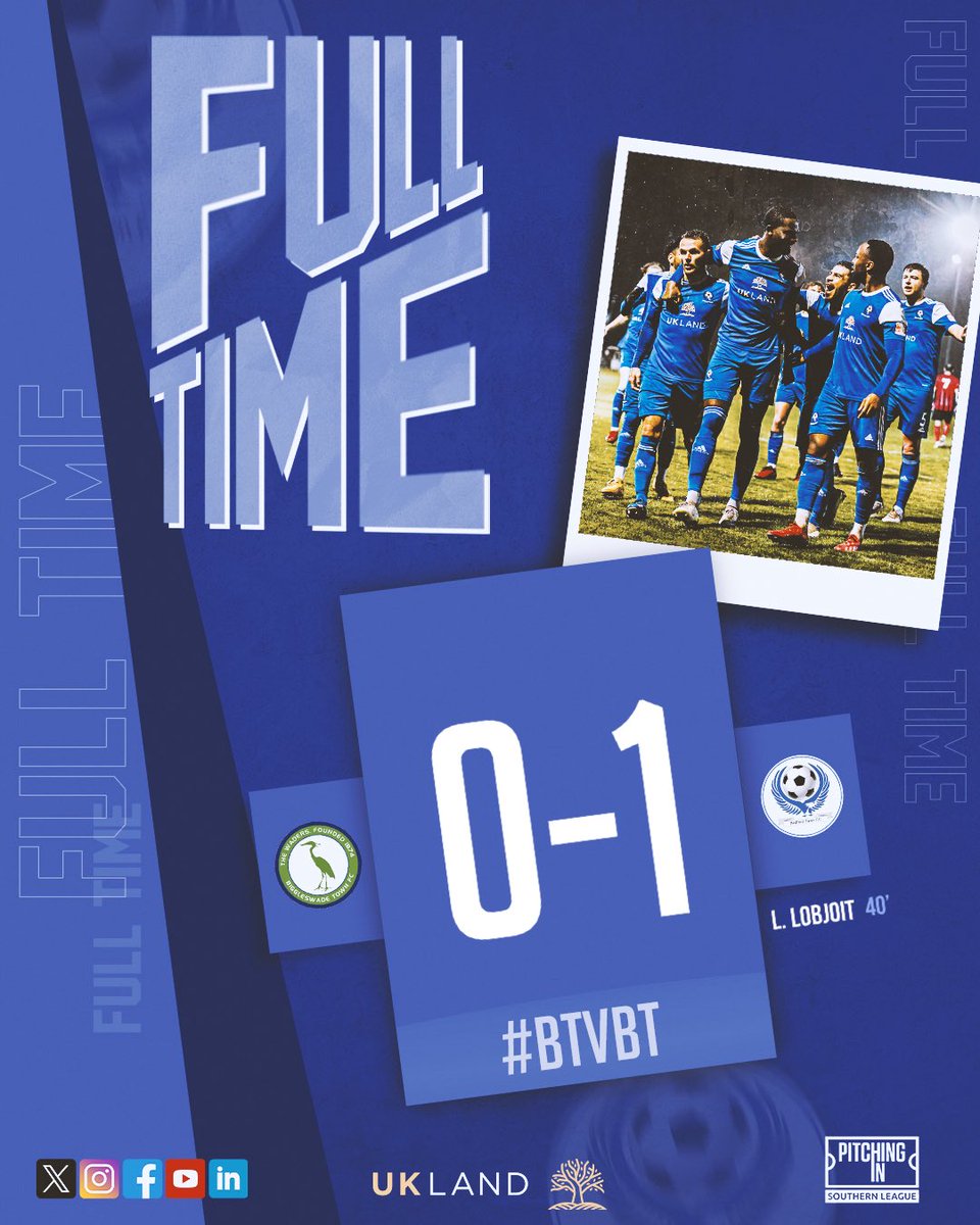 BedfordTown's tweet image. ⏱️ | FULL TIME

Bank Holiday victory in Biggleswade ✅ 

-#BIGBED // #BeThe12th // #COYE