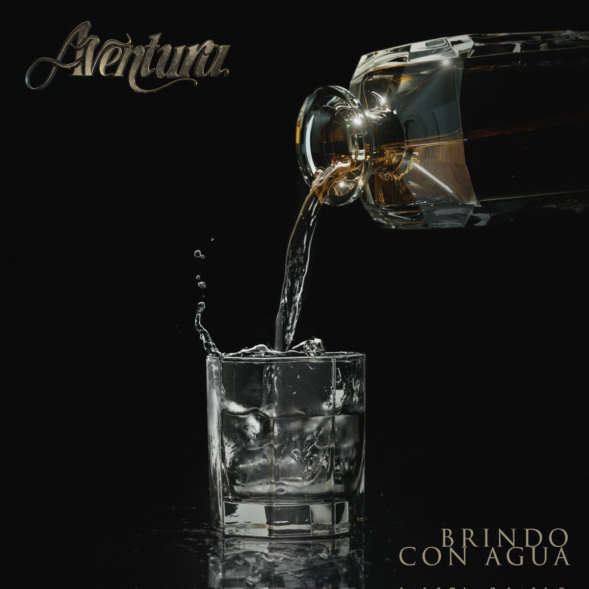 Esta noche a las 12AM EST, nuevo sencillo de Aventura 'Brindo Con Agua' 🥃