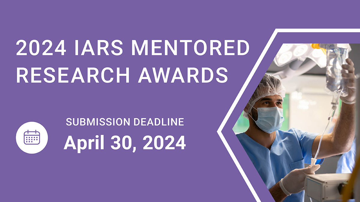 IARS Mentored Research Awards – 2024 application cycle closing in 30 days! Apply now to begin your journey to advance your career and the specialty! More info: loom.ly/BT95Oow Deadline: April 30, 2024! Apply: tinyurl.com/4xtjbptw @iars360