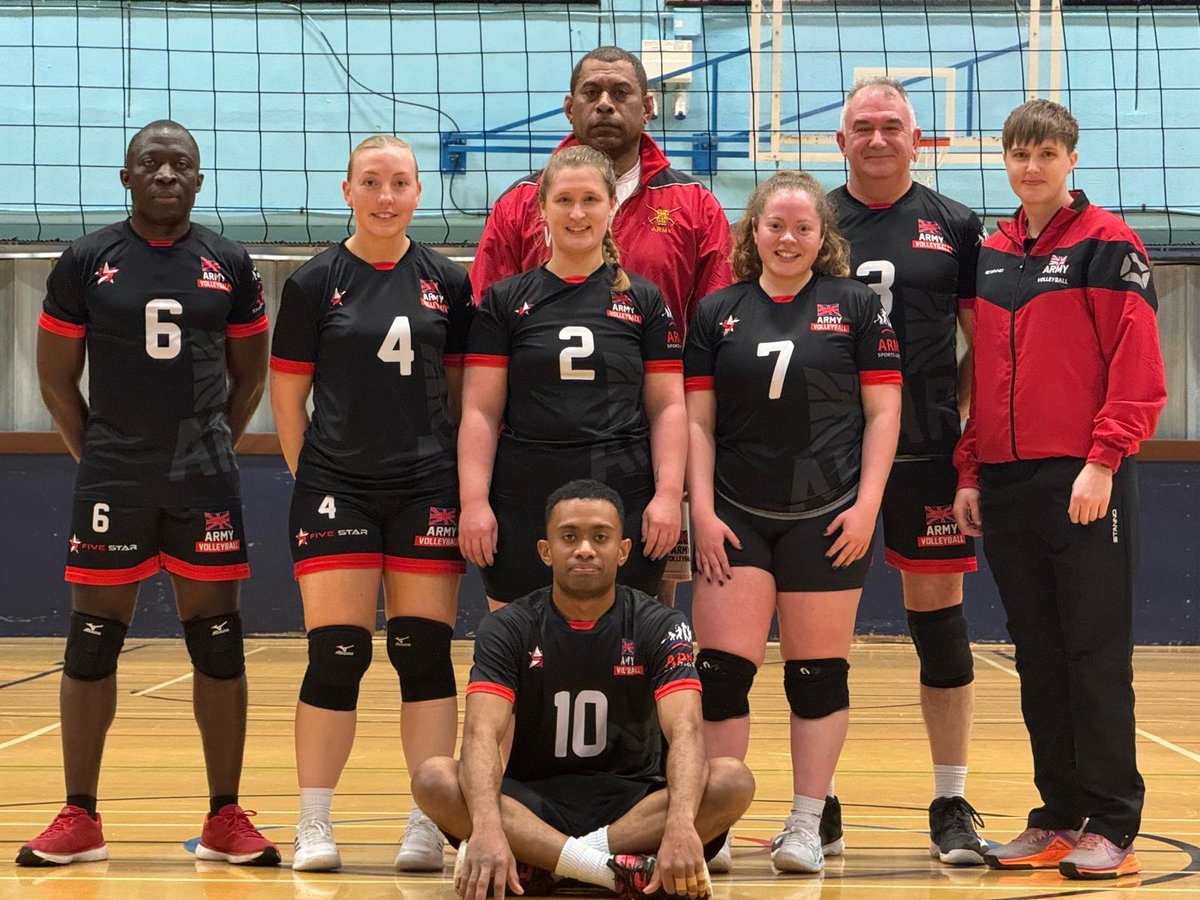 Thanks to @VballGuernsey volleyball for hosting our Army teams over Easter. Although the Army lost a closely contested series 2-0, the mixed team was victorious in an exciting match. Your hospitality made it a successful tour as we gear up for the Crowns Champ 24. @ArmySportASCB