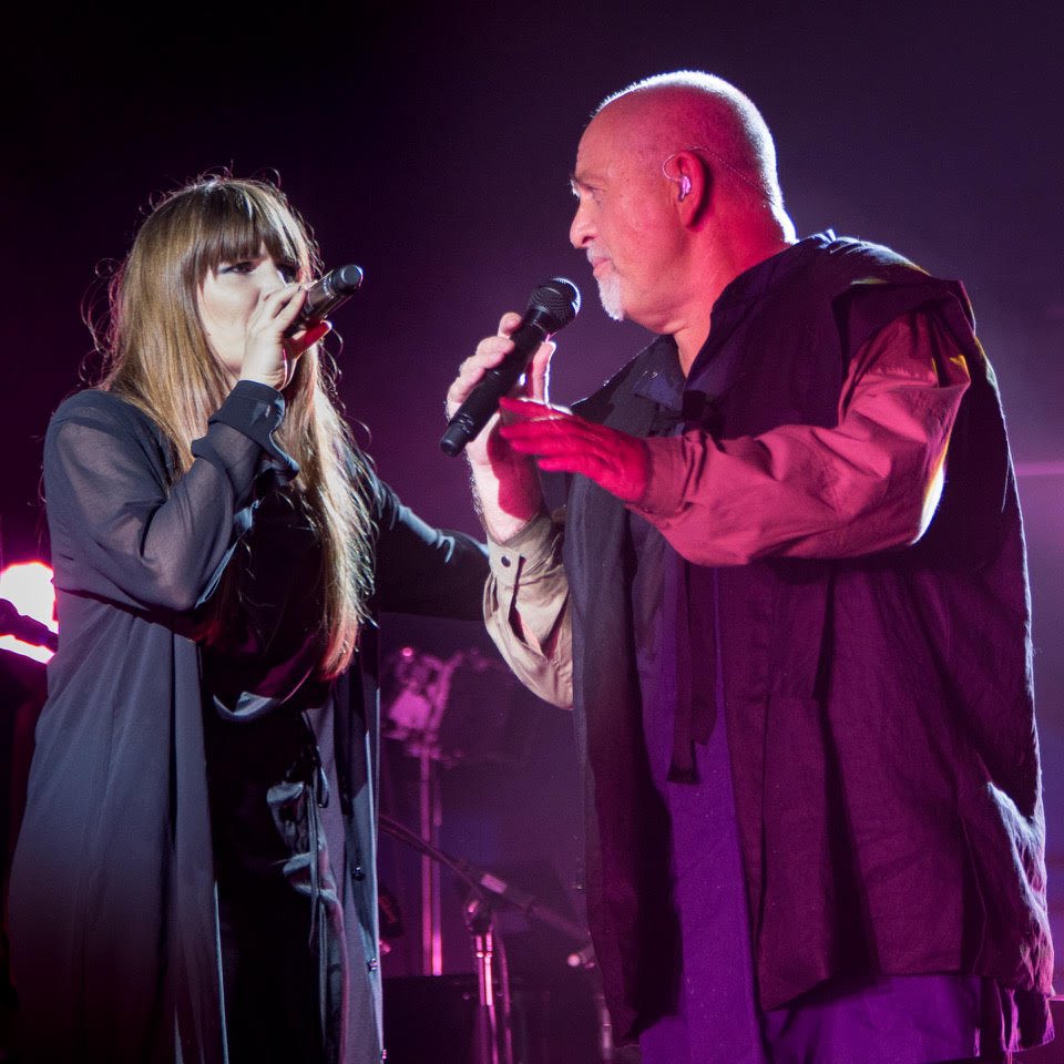 Peter and Jennie Abrahamson photographed performing ‘Don't Give Up’, in Canada during the first leg of the Back to Front tour in 2012. Photo by @yorktillyer