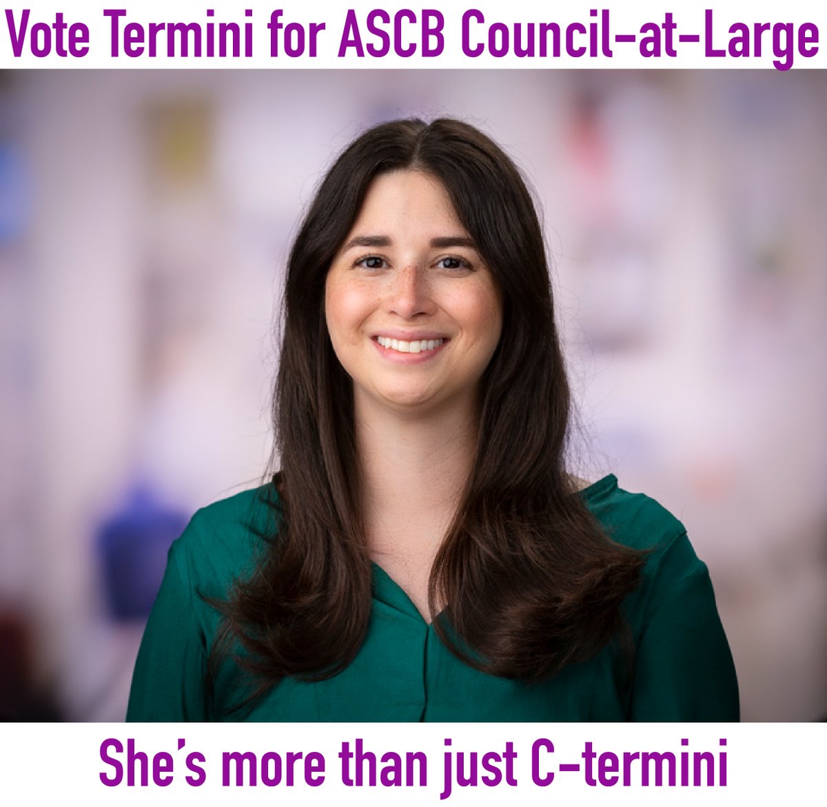 I am honored to be on the ASCB 2024 Leadership Ballot this year as a nominee for Council-at-Large. ASCB is my home, and I care deeply about this society and community. Please consider voting for me to serve in this role ❤️🧫🏡🔬🗳️