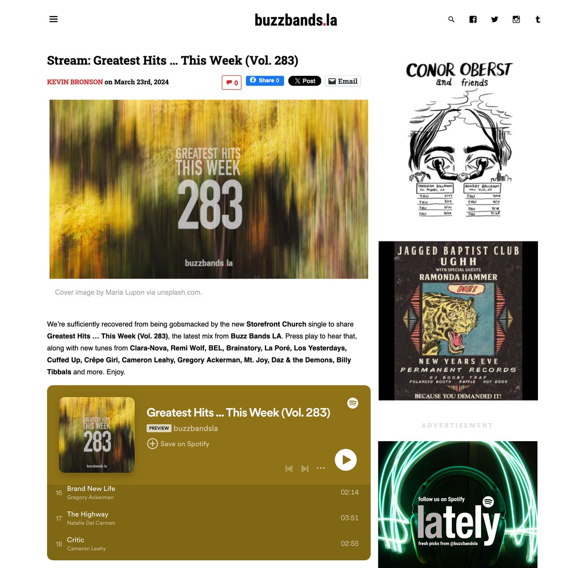 check out the <a href="/buzzbandsla/">Buzz Bands LA</a> playlist and thank you kindly for including “Critic” last week🦉🔥🍄 buzzbands.la/2024/03/23/str…