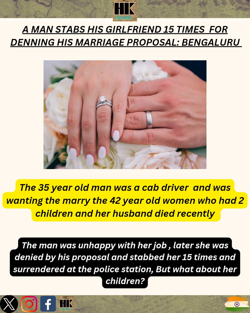 SHOCKING 😳 : As a man stabs his girlfriend for her denial for marrying him in Bengaluru. #crime #Bengaluru