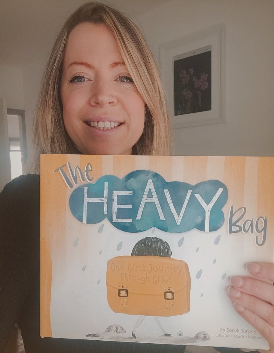 Publication Day! Book birthday today for THE HEAVY BAG 🇺🇲 <a href="/CardinalRulePrs/">Cardinal Rule Press</a> 
This children's #griefbook is getting a lot of attention stateside! #kidlit #childrensbook