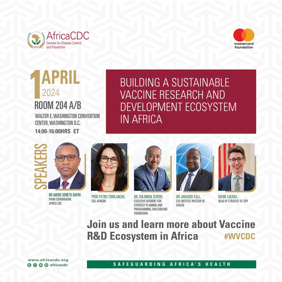 Building Vaccine R&amp;D Ecosystem is to key to a sustainable #AfricanVaccineManufacturing. 
Join our panel at #WVCDC and get insights on some of the latest developments happening in Africa. #SavingLivesandLivelihoods <a href="/vaccinenation/">World Vaccine Congress</a> <a href="/MastercardFdn/">Mastercard Foundation</a>