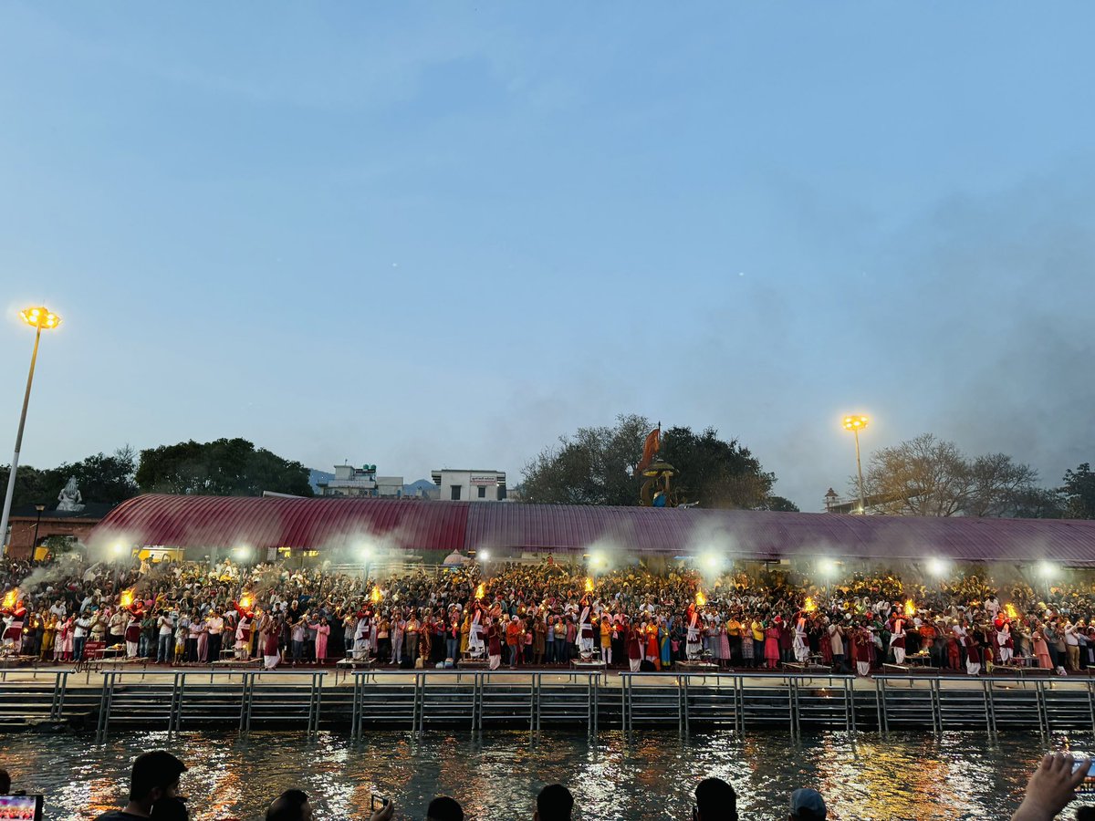 Ganga Aarti is an experience of a lifetime! Love my culture which not only respects but also worships the rivers! #GangaAarti