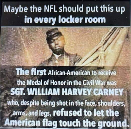 An American Hero who respected the flag while the NFL has shown utter contempt. How can anyone support the NFL?