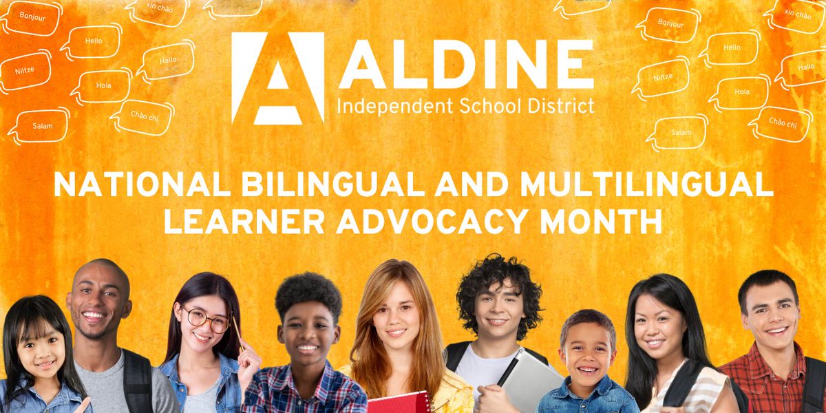 🌟Celebrating School National Bilingual/Multilingual Learner Advocacy Month! 🎉 At Aldine ISD, we embrace diversity and empower our students to excel in multiple languages. Together, let's champion linguistic inclusivity and support every learner's journey! #MyAldine