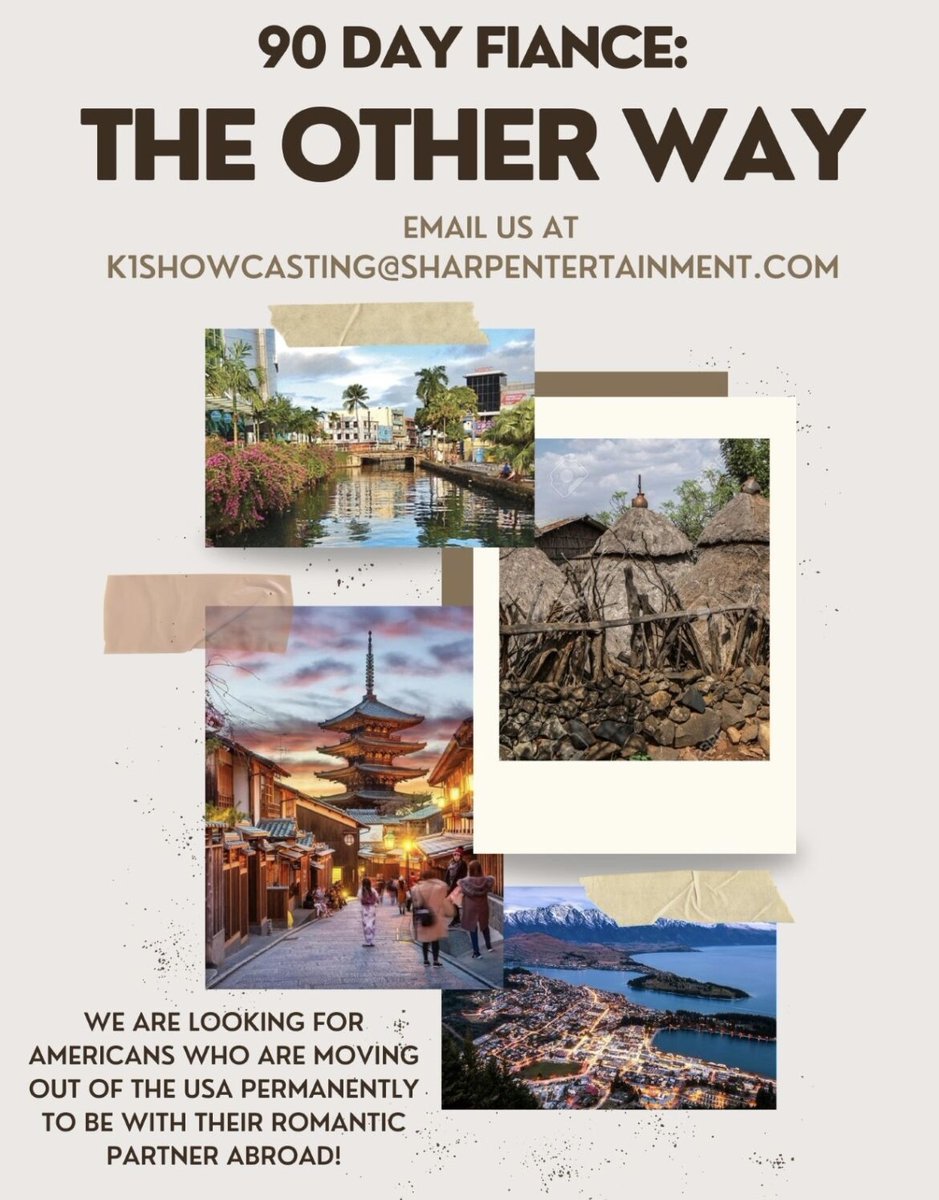 Moving abroad for love? 🥰   Are you in an international, long-distance relationship with someone from the USA??  📷We are currently casting!📷📷