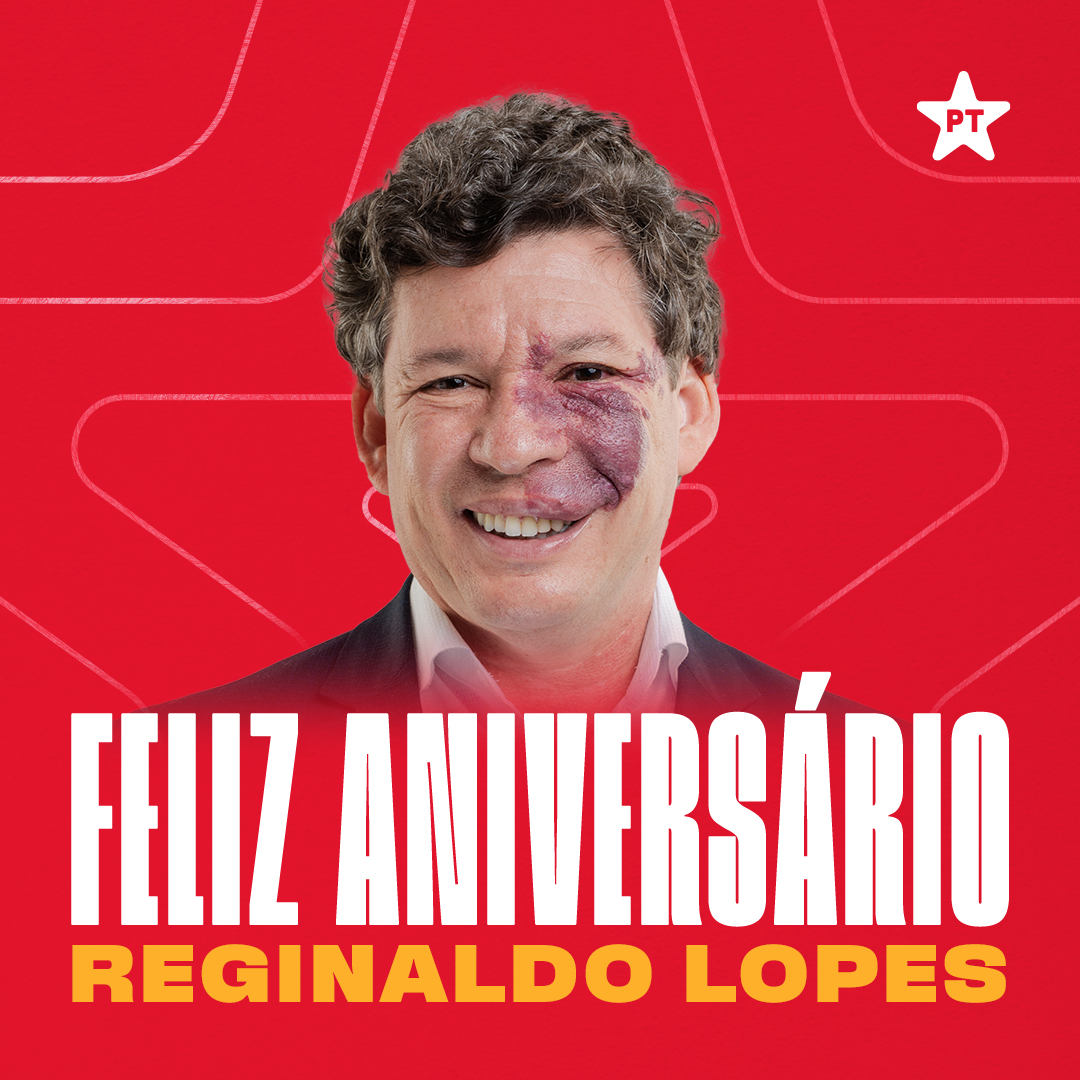 Feliz aniversário, <a href="/ReginaldoLopes/">Reginaldo Lopes</a> 🎂🎉🌟 Muita saúde, amor e felicidades na vida e na luta pelo povo brasileiro 👏🚩