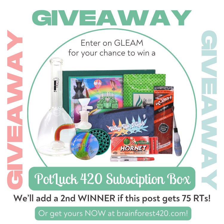 BrainForest420's tweet photo. Get ready for #fourtwenty!

Enter our #GleamGiveaway for the chance to win a Spring #PotLuck 420 Subscription Box! 🌈🍃 

ENTER - https://t.co/qW9voApmyc 
Includes daily bonus entries!

**2nd WINNER added if this post gets 75+ RTs!**

Winner chosen April 8. 
21+, Lower 48 States https://t.co/ouuV2K0nSL