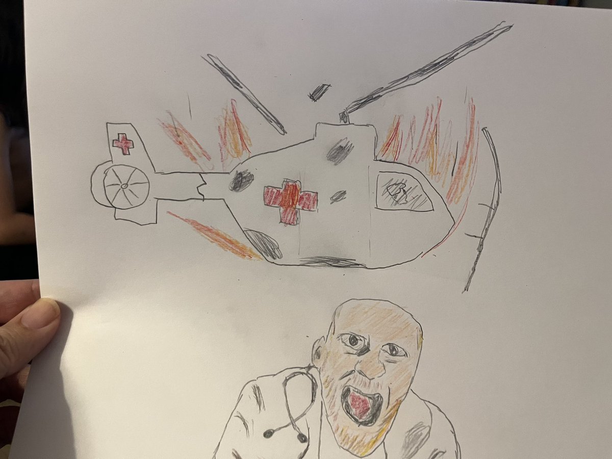 My kid told me to draw something last night, anything I wanted to he said.