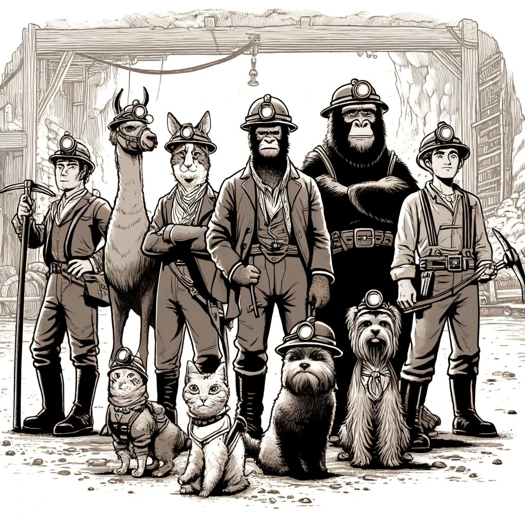 Let's pose for a group photo and welcome <a href="/AvaxLama/">Lama 🔺</a> to the miner family.

The lamas are in good company here with <a href="/CoqInuMiner/">Coq Miner 🔺</a>, <a href="/KimboCollege/">Kimbo College🔺</a> &amp; <a href="/KongMinerAvax/">KongMinerAvax 🦍</a>.

Can all the Avalanche miners reach a combined TVL of $10 million? With the bull incoming, we think it's possible. Meow!