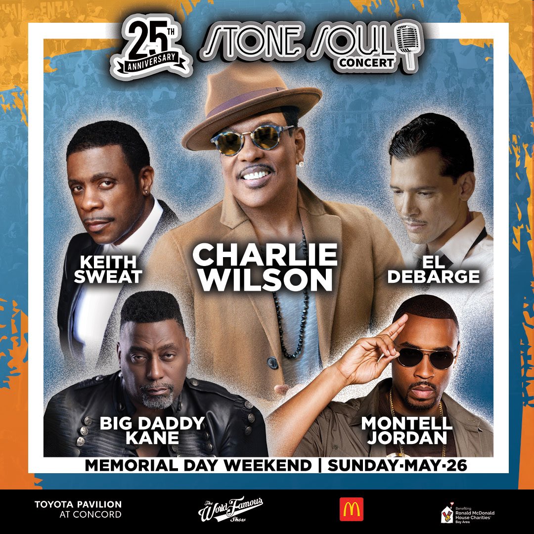I'll be performing at the 25th Anniversary Stone Soul Concert at @Toyota_Pavilion this Memorial Day weekend on Sunday 5/26! Pre-sale starts this Tuesday, 4/2 at 10am with code StoneSoul25. Tickets on sale this Friday, 4/5 at 10am. See y'all there! @PMusicGroup…