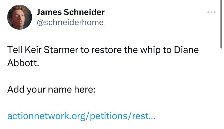 Communications Director of the @ProgIntl @SchneiderHome has worked to build alliances against austerity economics across the world- great to see him supporting the campaign to #RestoreTheWhip to fellow campaigner @HackneyAbbott. Add your signature: actionnetwork.org/petitions/rest…